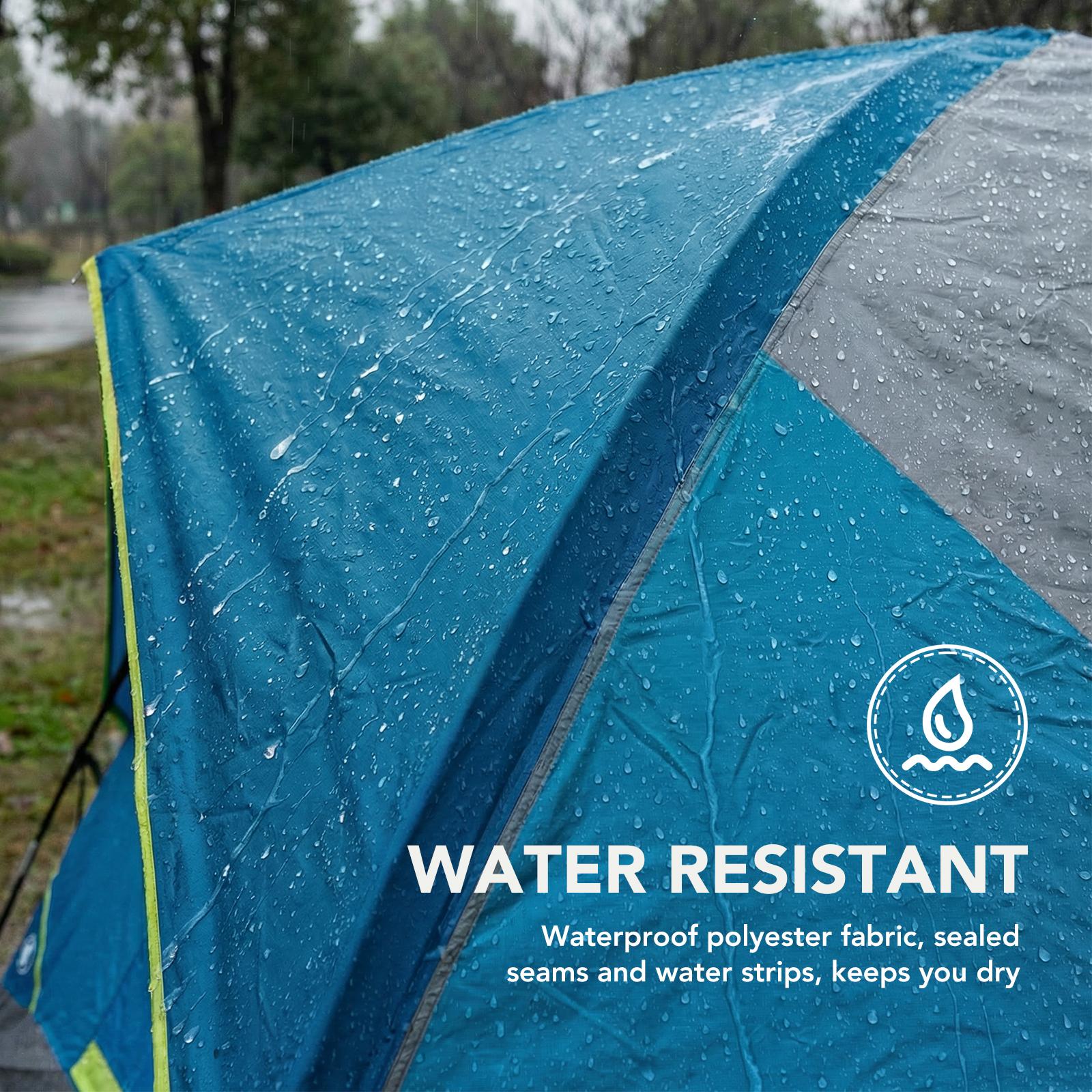 Sweetcrispy 2-8 Person Instant Polyester Camping Tent for Families, Easy Setup with Removable Rainfly, Power Cord Access & Excellent Ventilation, Easy Setup Tents, Tents For Camping