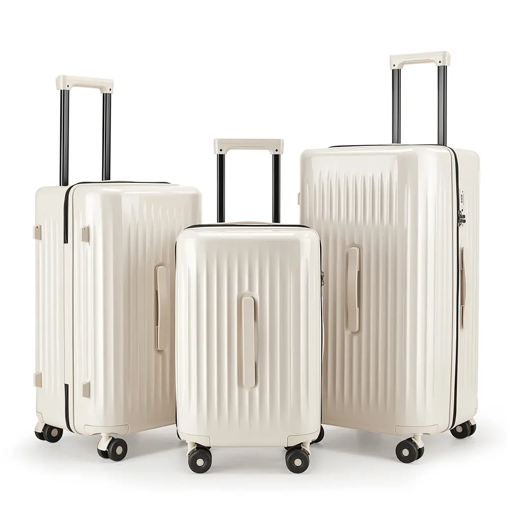 Modern Luggage Set - 3-Piece Hardside Shell Wheeled Travel Gear, 20/24/28-Inch Multi-Purpose Checked Bags with TSA Lock, 360° Smooth Rollers, Phone Stand, Side Hook