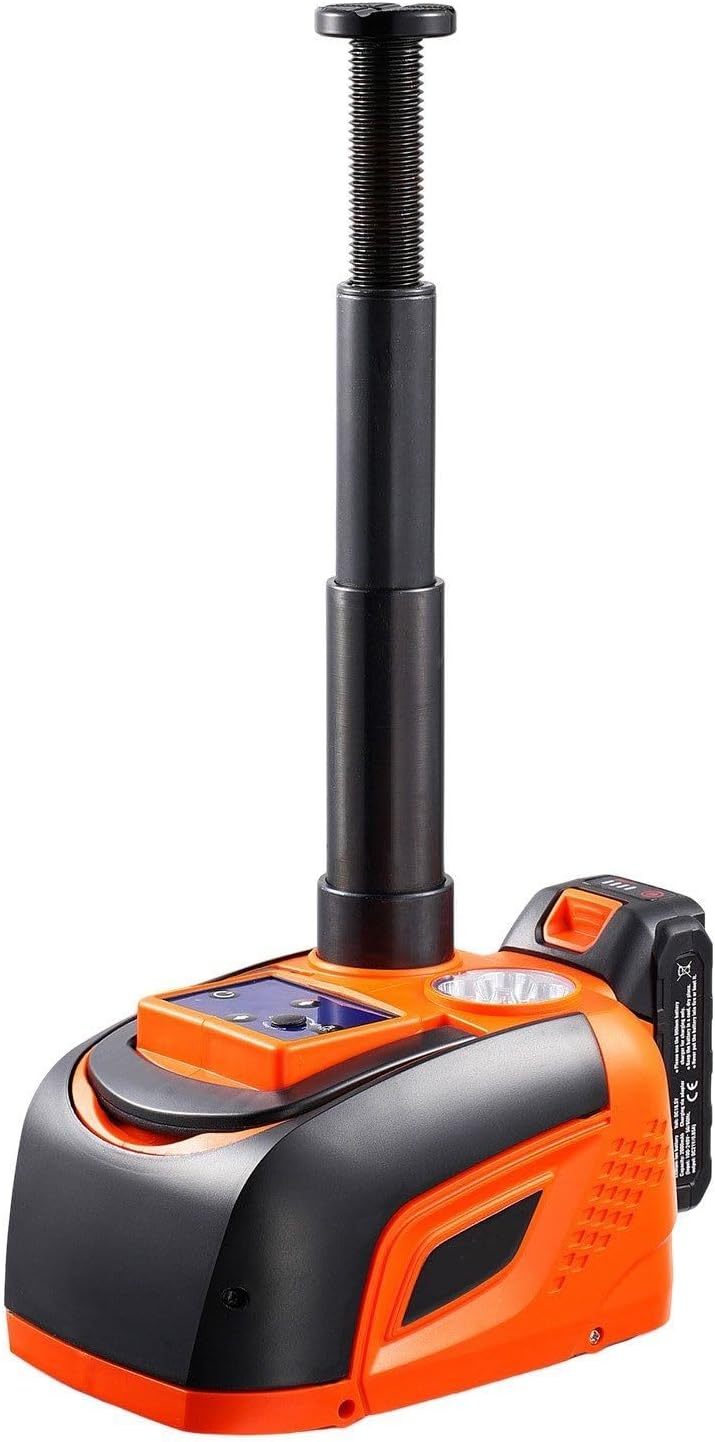 5T Electric Hydraulic Jack, 11000 LBS Portable Car Jack Kit with Remote Control, 400N·m Torque, LED Work Light & Rechargeable Battery for SUV, Sedan & Truck
