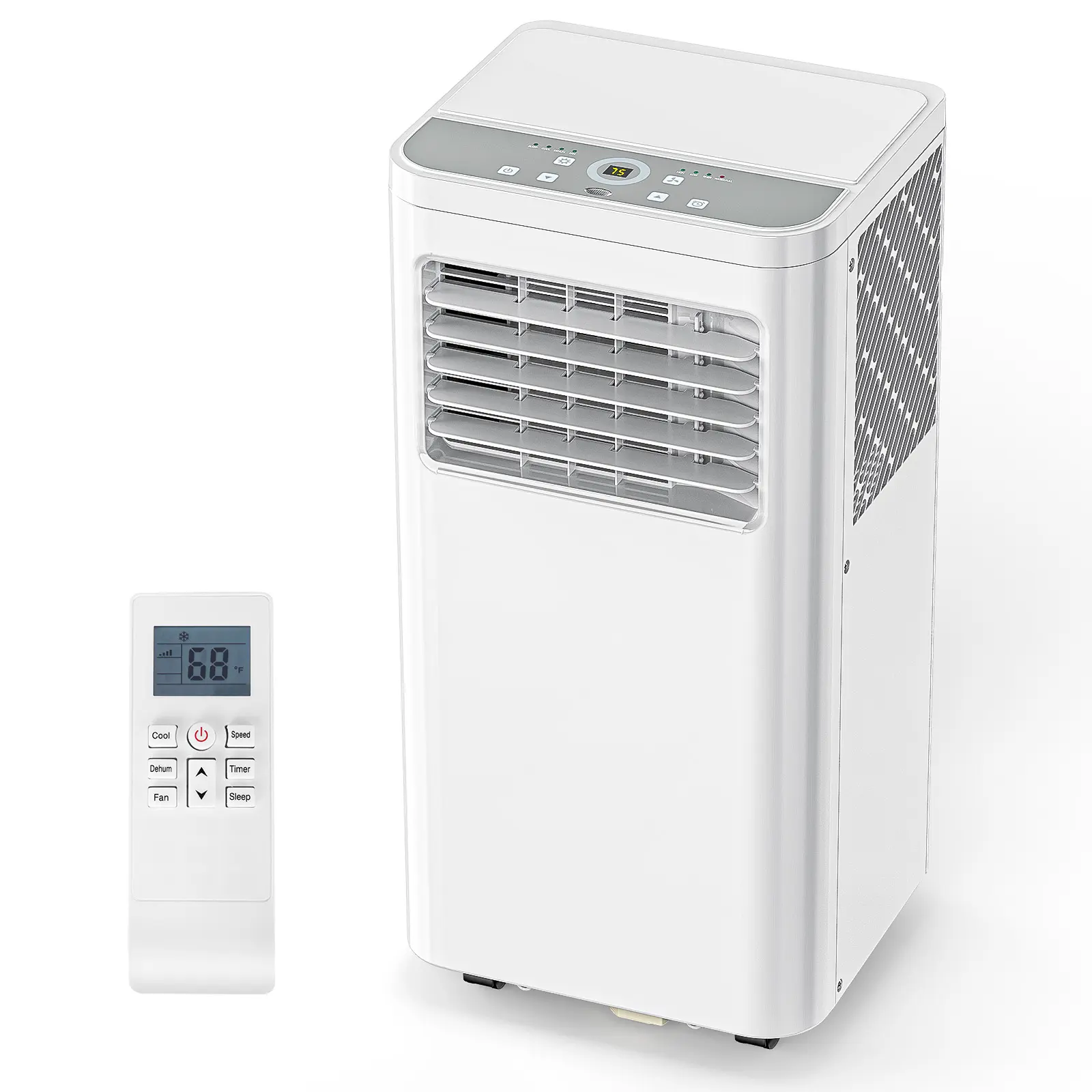 COWSAR 8000-10000 BTU EasyCool Portable Air Conditioner – Indoor Room Home Comfort Gear, Cools 350 Sq.Ft, Remote Control, LED Display, 24H Timer, Sleep Mode & Window Installation Kit, for Bedroom Office Apartment