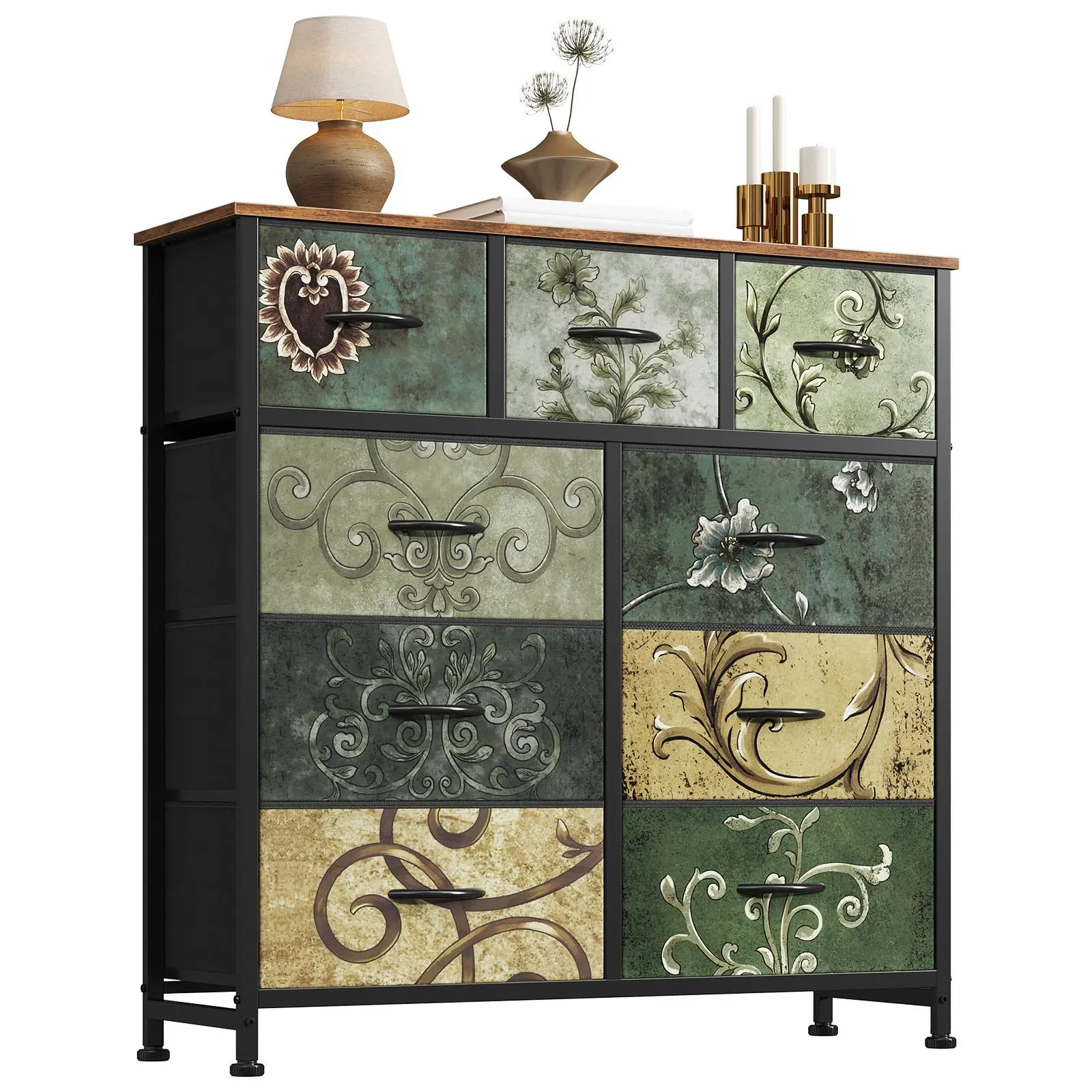 9 Drawers Dresser - Sturdy Fabric Storage Tower