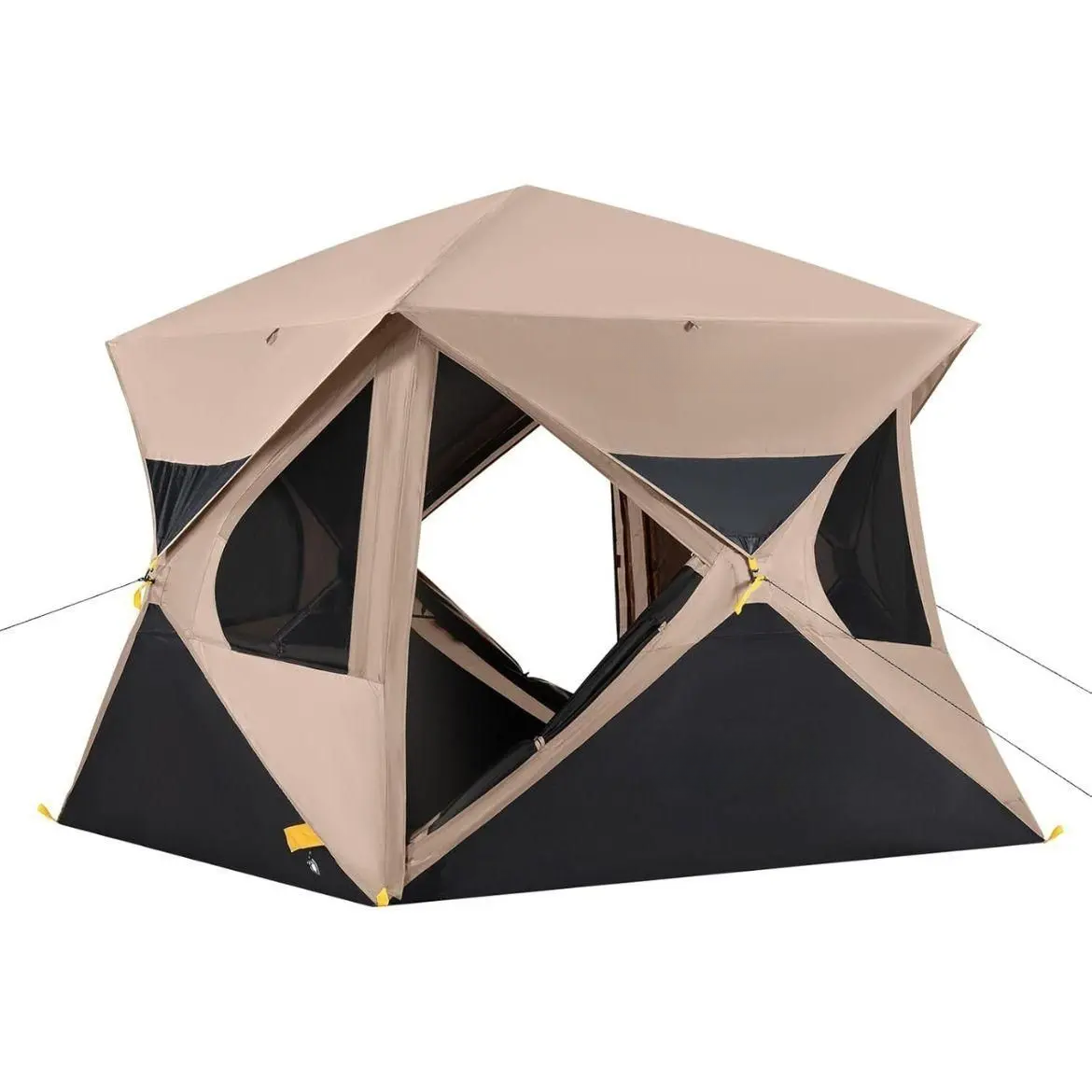  Alpha C4 Ultra Camping Tent 4 Person Pop Up Instant Cabin Setup in 60 Seconds Portable Hub Tent with Rainfly & Windproof for Outdoor Camping & Overlanding, Instant Canopy Tent, Windproof Folding Tent,SummerWins