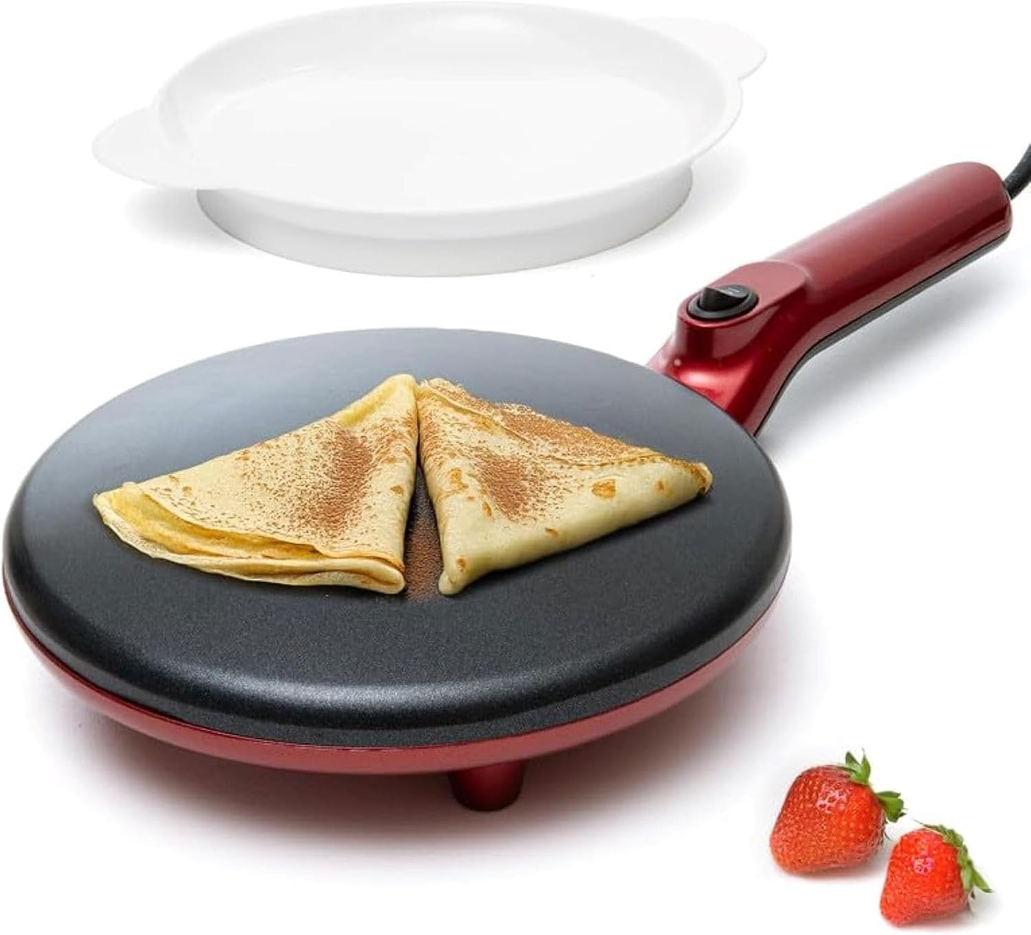 HULIABU 12” Electric Crepe Maker Machine, Griddle Nonstick Crepe Pan