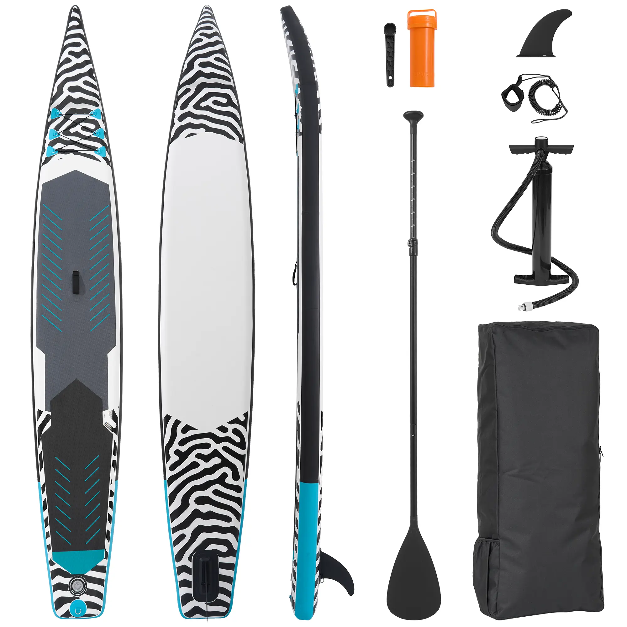 Inflatable Paddle Board Paddleboard Inflatable Stand Up Paddle Board SUP Board with Premium Full Accessories 120"x30"x6" for Youth & Adults Have Fun in Oceans, River and Lakes