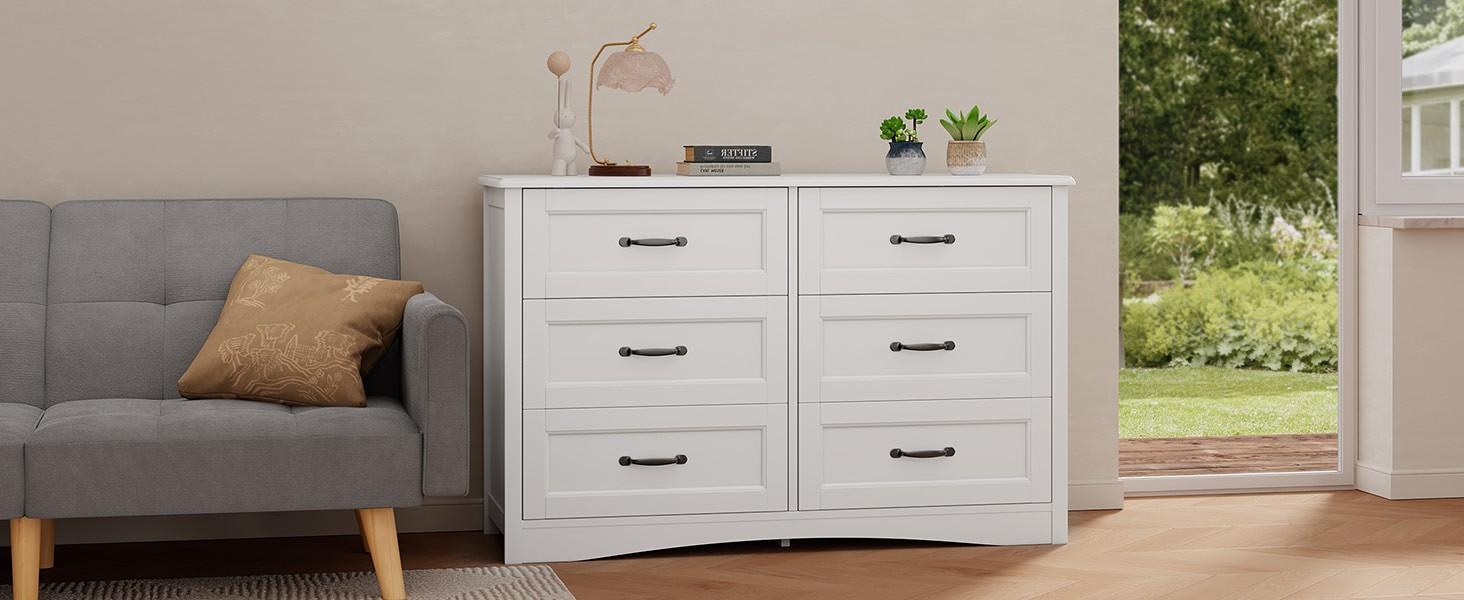 Gizoon 6 Drawer Dresser,Dresser for Bedroom with Mental Handle, White Dresser for Cloakroom, Hallway, Entryway Cupboard Apartment Furniture Organize Organizing,dorm essentials,home decor Gizoon 6 Drawer Dresser,Dresser for Bedroom with Mental Handle, White Dresser for Cloakroom, Hallway, Entryway Cupboard Apartment Furniture Organize Organizing,dorm essentials,home decor