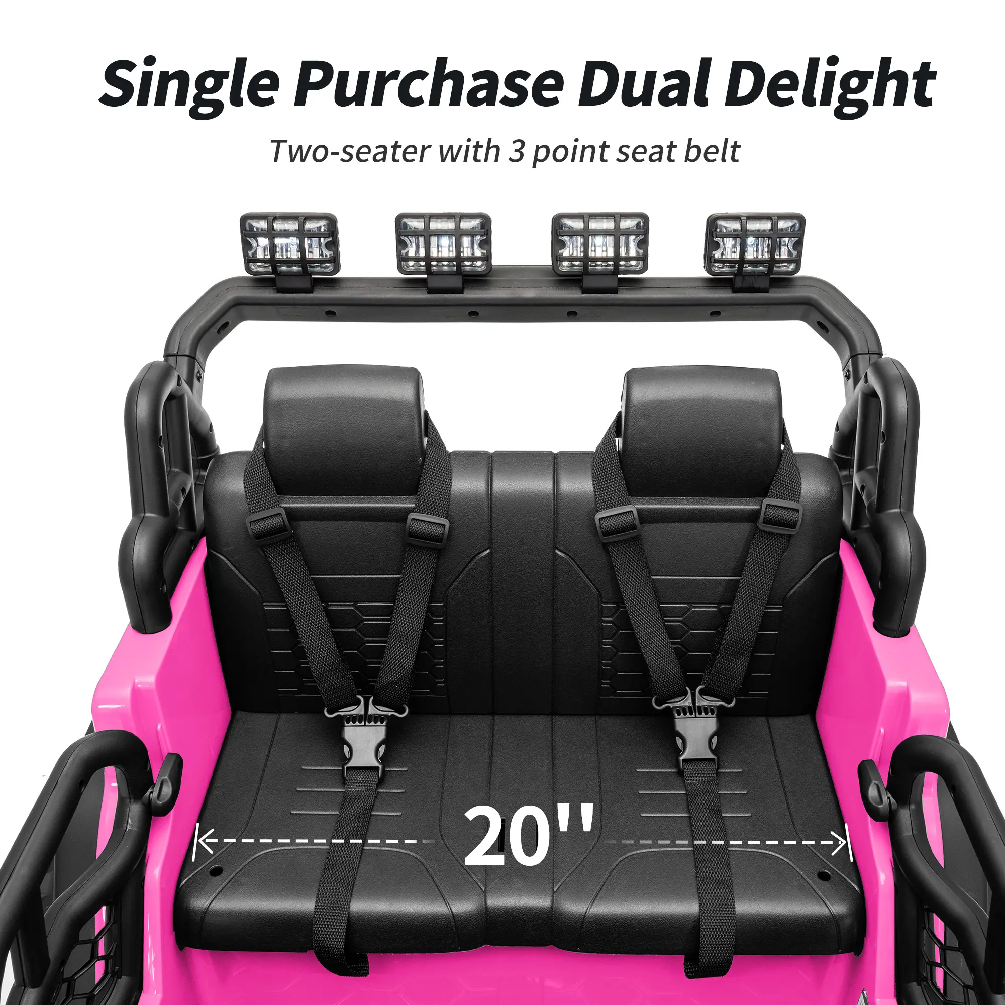 Outfunny 24V Kids Ride on Truck, 4WD/2WD 2 Seater Electric Ride on Toys Car for Big Kids w/ Remote, 4x200W Motor