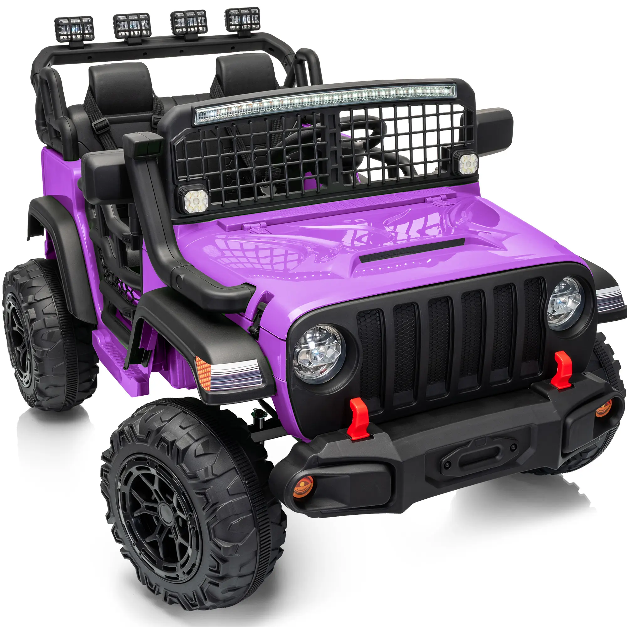 Outfunny 24V Kids Ride on Truck, 4WD/2WD 2 Seater Electric Ride on Toys Car for Big Kids w/ Remote, 4x200W Motor