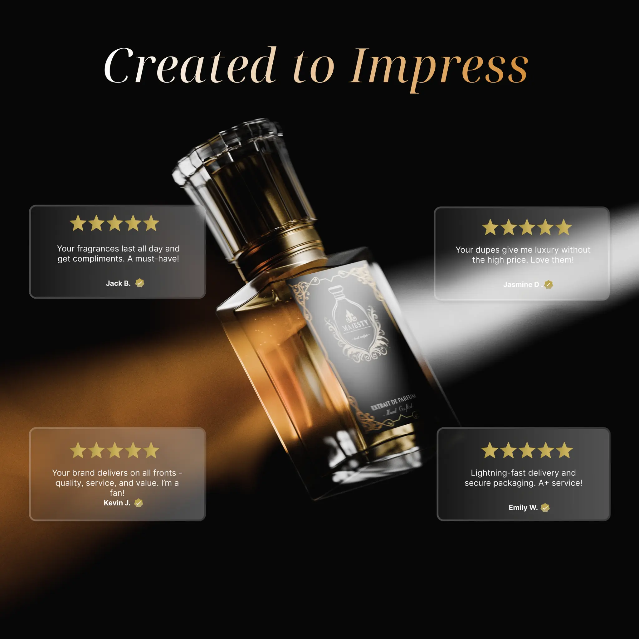 Luxury Men's Perfume - Long Lasting Premium Scent with Vanilla & Citrus Notes