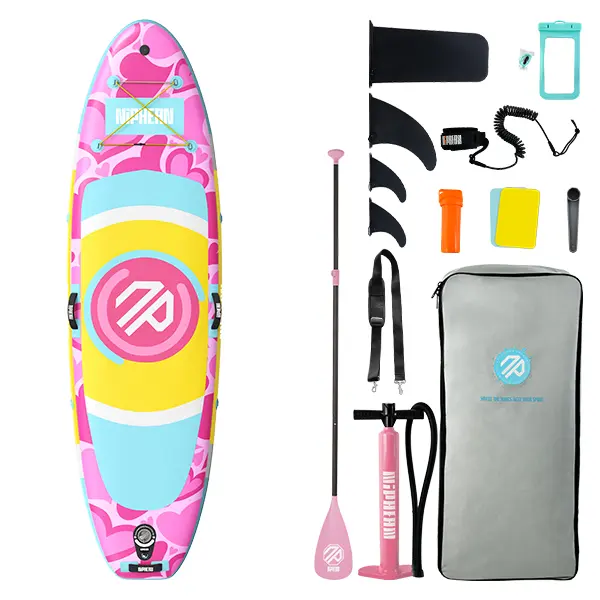 Niphean Outdoor 10' Inflatable Stand Up Stability Paddleboard for Gliding Yoga with 33" Balance Wing & Complete Accessories Set for Adults & Youth, 3-Year Warranty