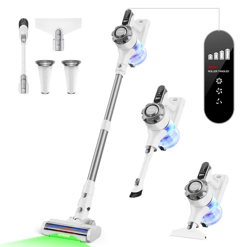 Cordless vacuum features an 8-in-1 lightweight design
