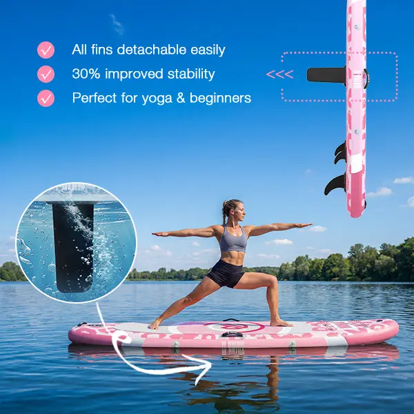 Niphean Outdoor 10' Inflatable Stand Up Stability Paddleboard for Gliding Yoga with 33" Balance Wing & Complete Accessories Set for Adults & Youth, 3-Year Warranty