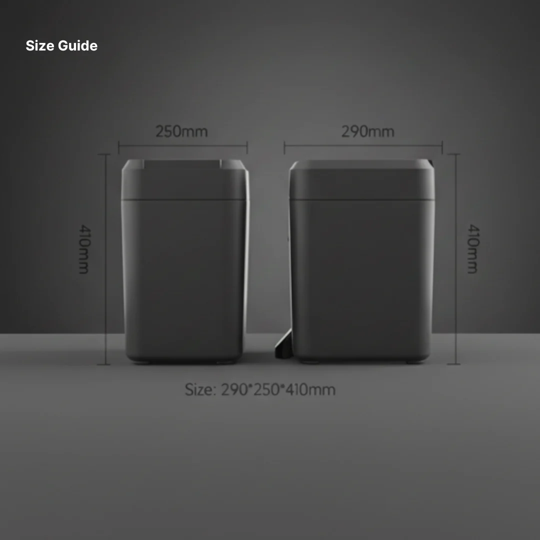 HULIABU® 17L - Touchscreen, Self-Sealing Smart Trash Can