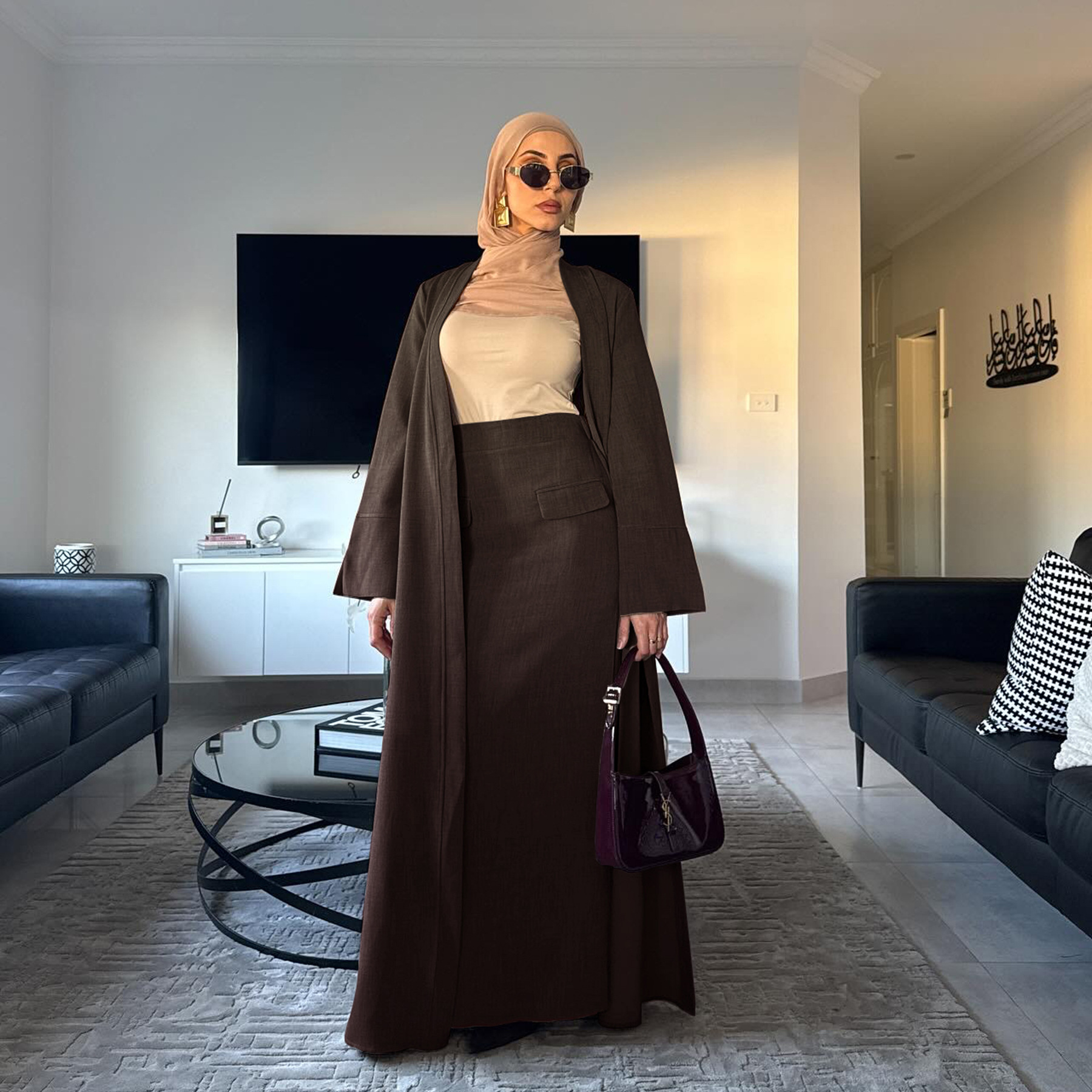 Elegant Minimalist Knit Two-Piece Set