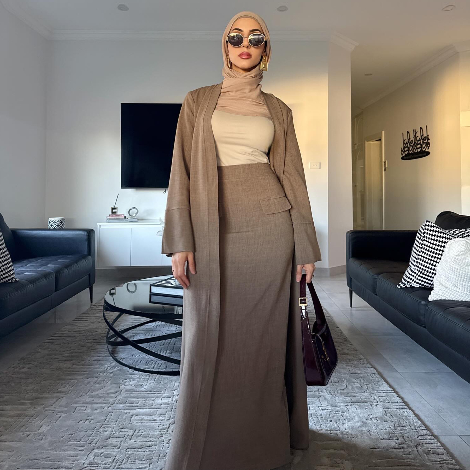Elegant Minimalist Knit Two-Piece Set