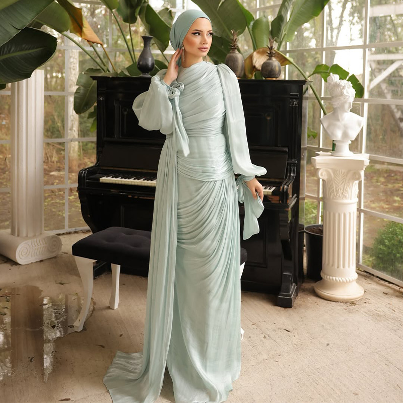 Elegant Draped Maxi Dress