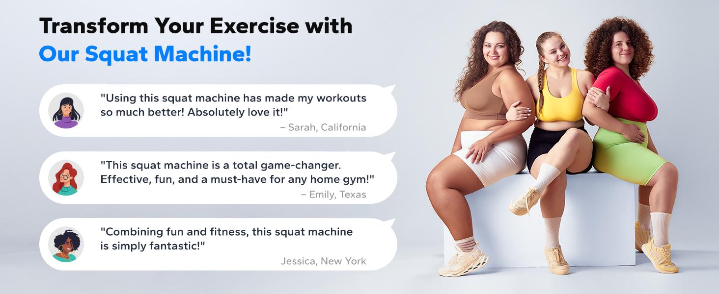 Merach 2-in-1 Squat Rowing Machine, Adjustable Resistance Glutes Leg Workout Equipment with LCD Monitor, 350LBS Capacity Home Gym Exercise for Women BackToSchool