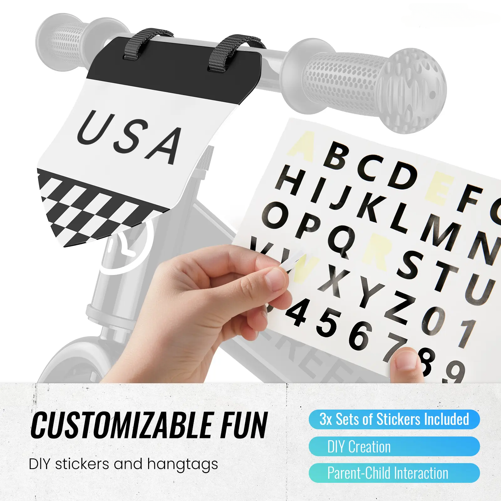  Toddler Balance Bike for Boys and Girls Ages 2-5, No-Pedal Kids Bicycle Toy, Tool-Free Adjustment, Customizable Plate with Stickers, Birthday Gift Idear，Mini Bicycle，Boys & Girls Bike #backtoschool #glowup