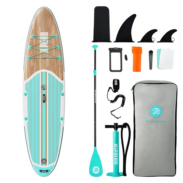 Niphean Outdoor 10' Inflatable Stand Up Stability Paddleboard for Gliding Yoga with 33" Balance Wing & Complete Accessories Set for Adults & Youth, 3-Year Warranty