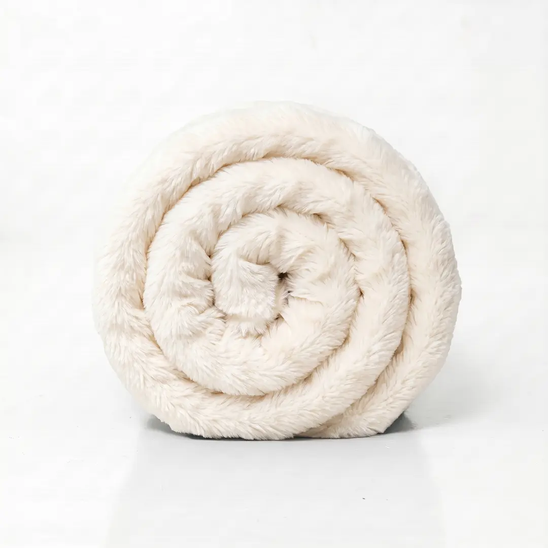 Mellow Sleep | Cloud Throw Blanket - Cloud Like Faux Rabbit Fur Plush Blanket, Ultra Soft Fluffy Fleece Throw for Stress & Anxiety Relief, Thick Warm Cozy Blanket for Couch, Bed, Travel & Relaxation
