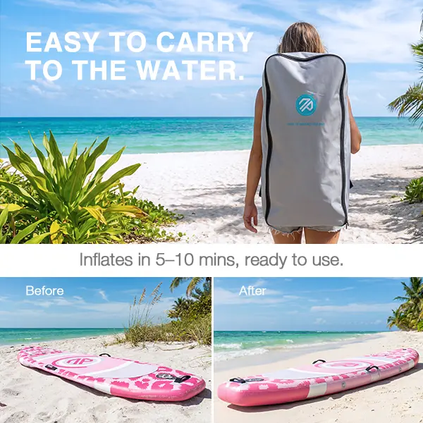 Niphean Outdoor 10' Inflatable Stand Up Stability Paddleboard for Gliding Yoga with 33" Balance Wing & Complete Accessories Set for Adults & Youth, 3-Year Warranty
