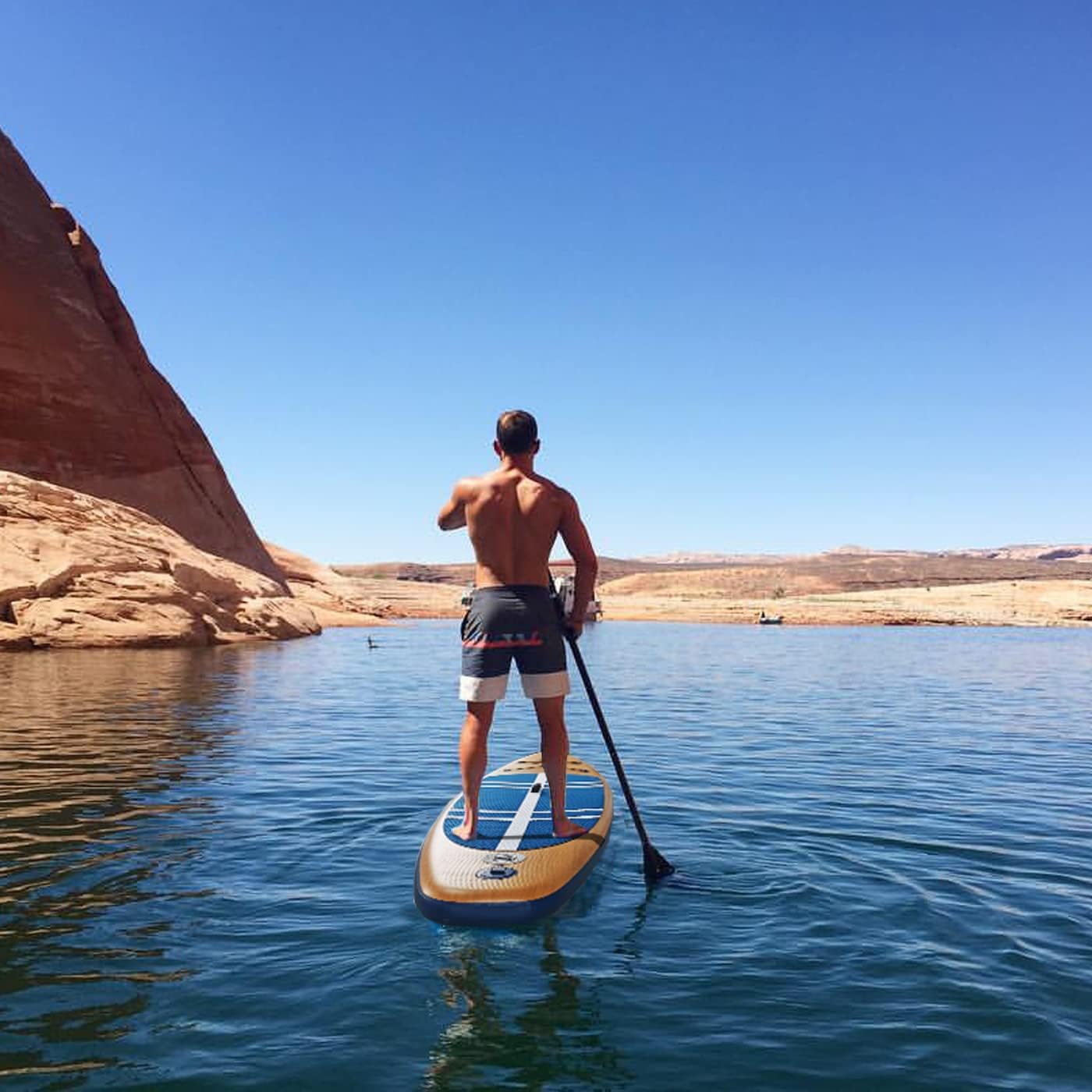 【SummerVibes】JC-ATHLETICS Multi-Purpose Inflatable Paddle Board - 6in Thick PVC Shell ISUP Package with EVA Non-Slip Deck, Hand Pump, Adjustable Paddle, Fins, Backpack, Ankle Leash & Premium Accessories for Sport, Flat Water, Increased Stability
