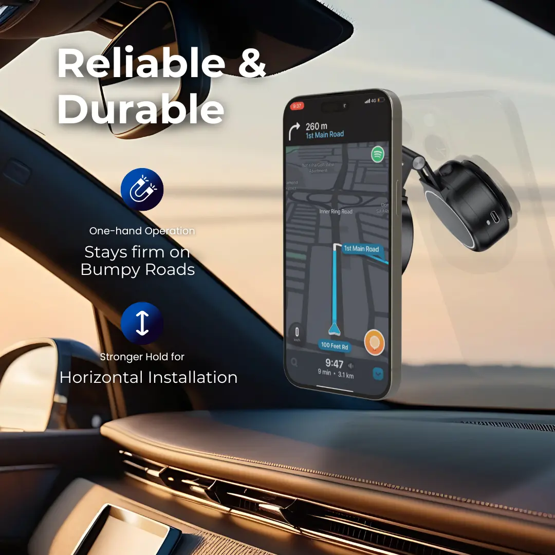 Vacuum Magnetic Phone Holder,Cellphone Stand,Smartphone Folding Mount,Dual-Sided Electronic Vacuum and Magnetic Adsorption,Selfie,Car,Office