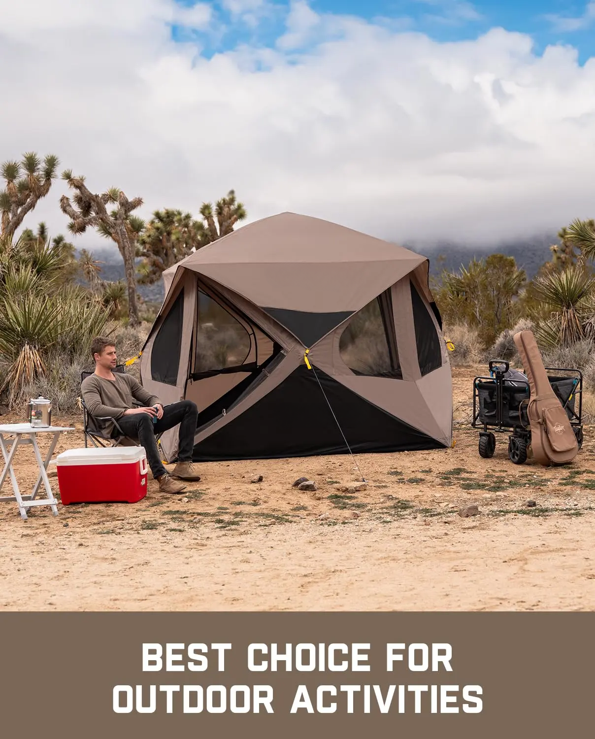  Alpha C4 Ultra Camping Tent 4 Person Pop Up Instant Cabin Setup in 60 Seconds Portable Hub Tent with Rainfly & Windproof for Outdoor Camping & Overlanding, Instant Canopy Tent, Windproof Folding Tent,SummerWins