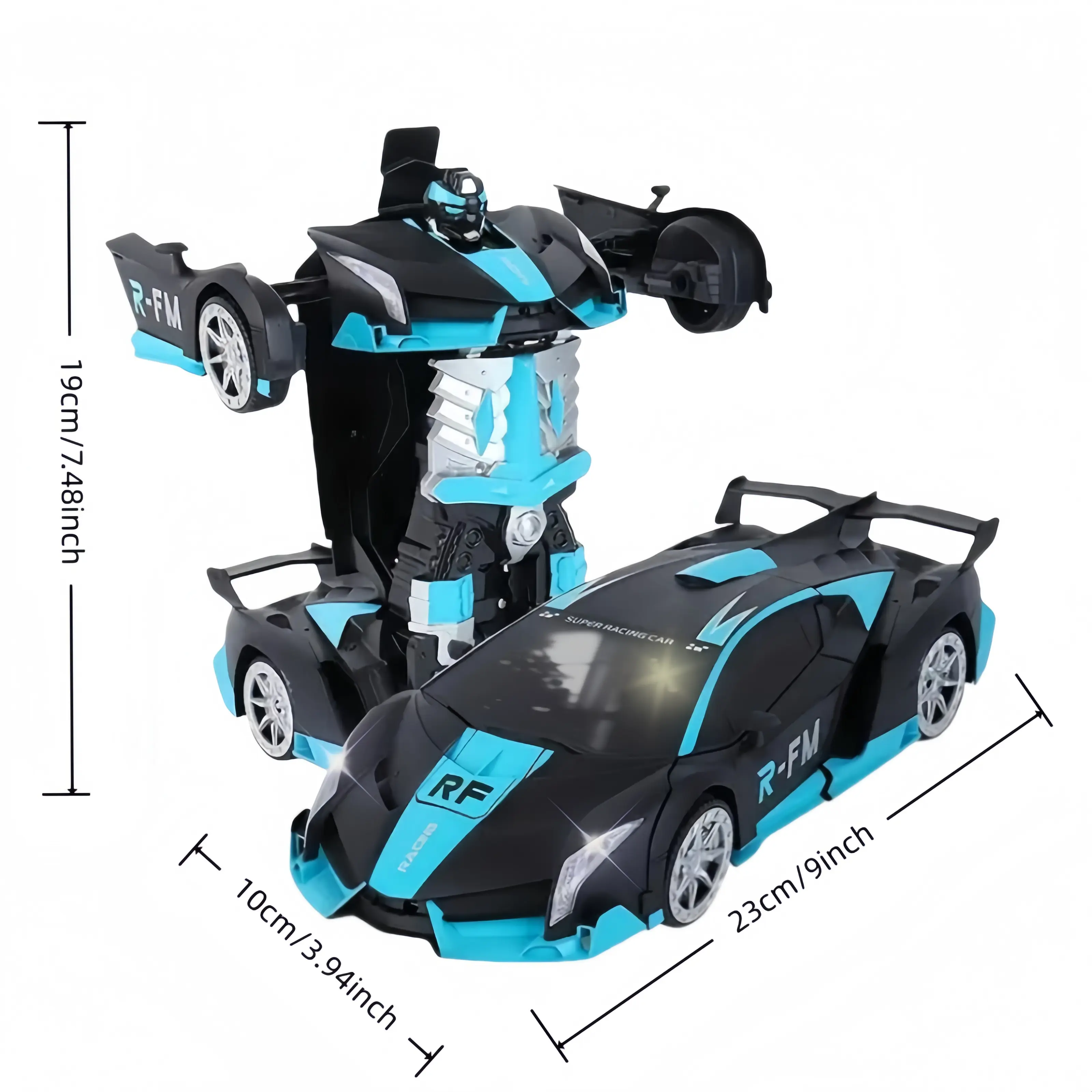 Back To School Haul-Summer Viral RC Car! Tibibee Transform Robot Truck, 2.4GHz Remote Control, 1:18 Scale, 360° Rotation, Rechargeable Batteries, High-Quality ABS, Outdoor Fun Toy for Kids 3-15, Holiday Gift Idea
