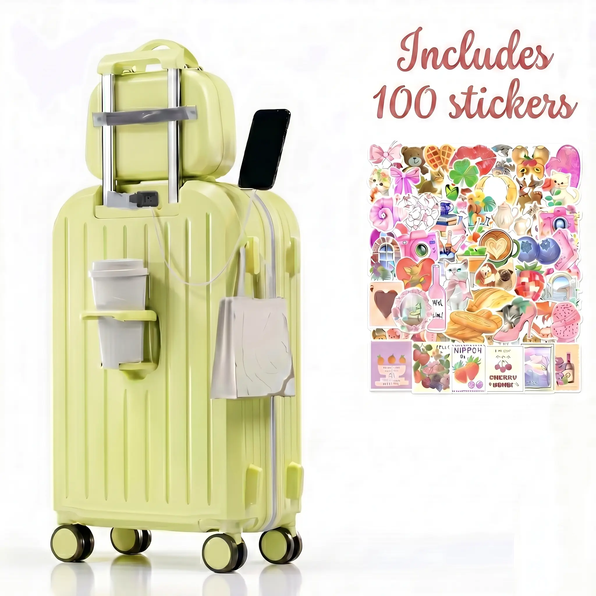 Small size 2 Piece ABS+PC Hardshell Luggage Set in Classic Design,Can be taken on boardA,Elegant and Durable Suitcases,Lightweight Luggage with one handbag set, Cabin Size Blue, Luggagesets Back to school be is suitcase