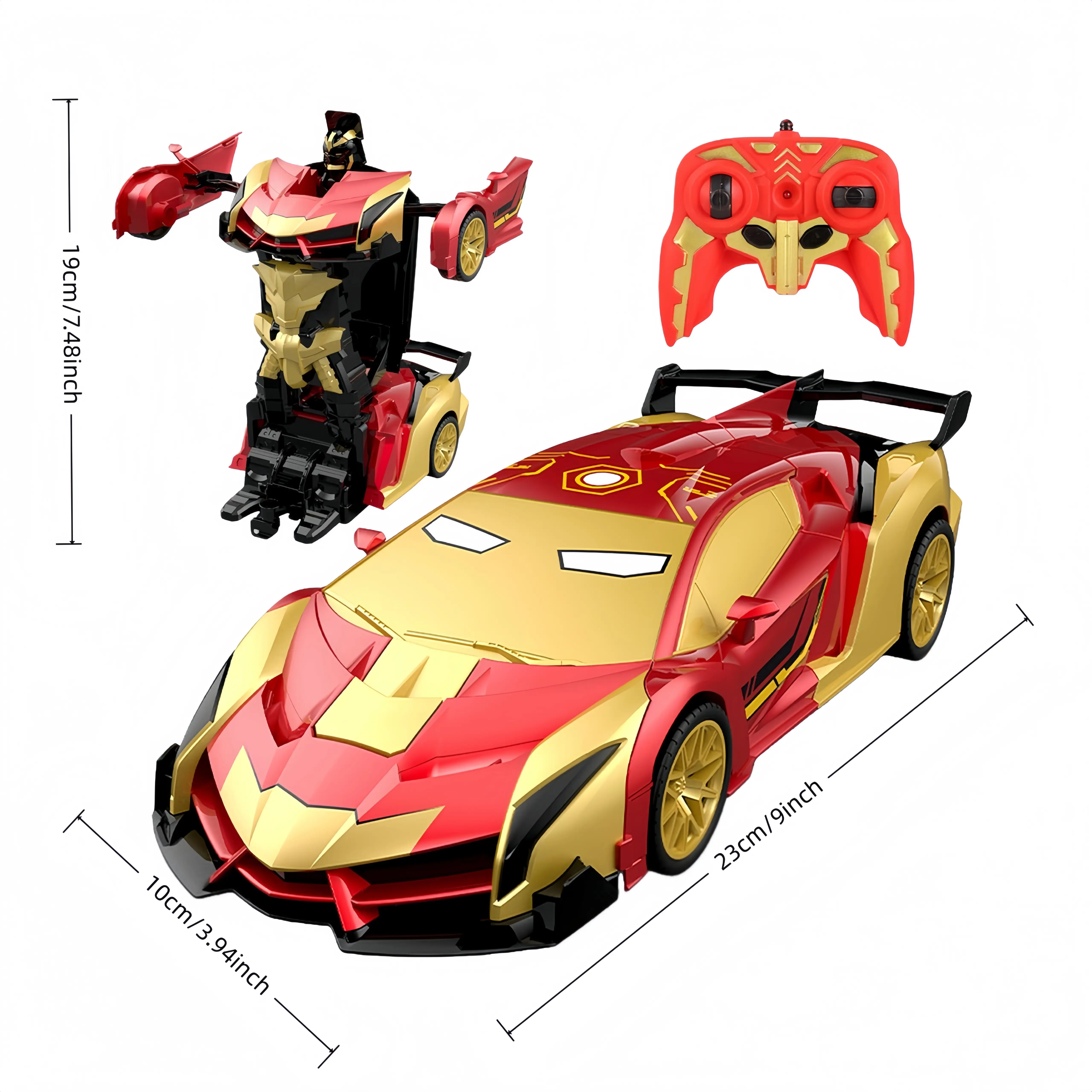 Back To School Haul-Summer Viral RC Car! Tibibee Transform Robot Truck, 2.4GHz Remote Control, 1:18 Scale, 360° Rotation, Rechargeable Batteries, High-Quality ABS, Outdoor Fun Toy for Kids 3-15, Holiday Gift Idea