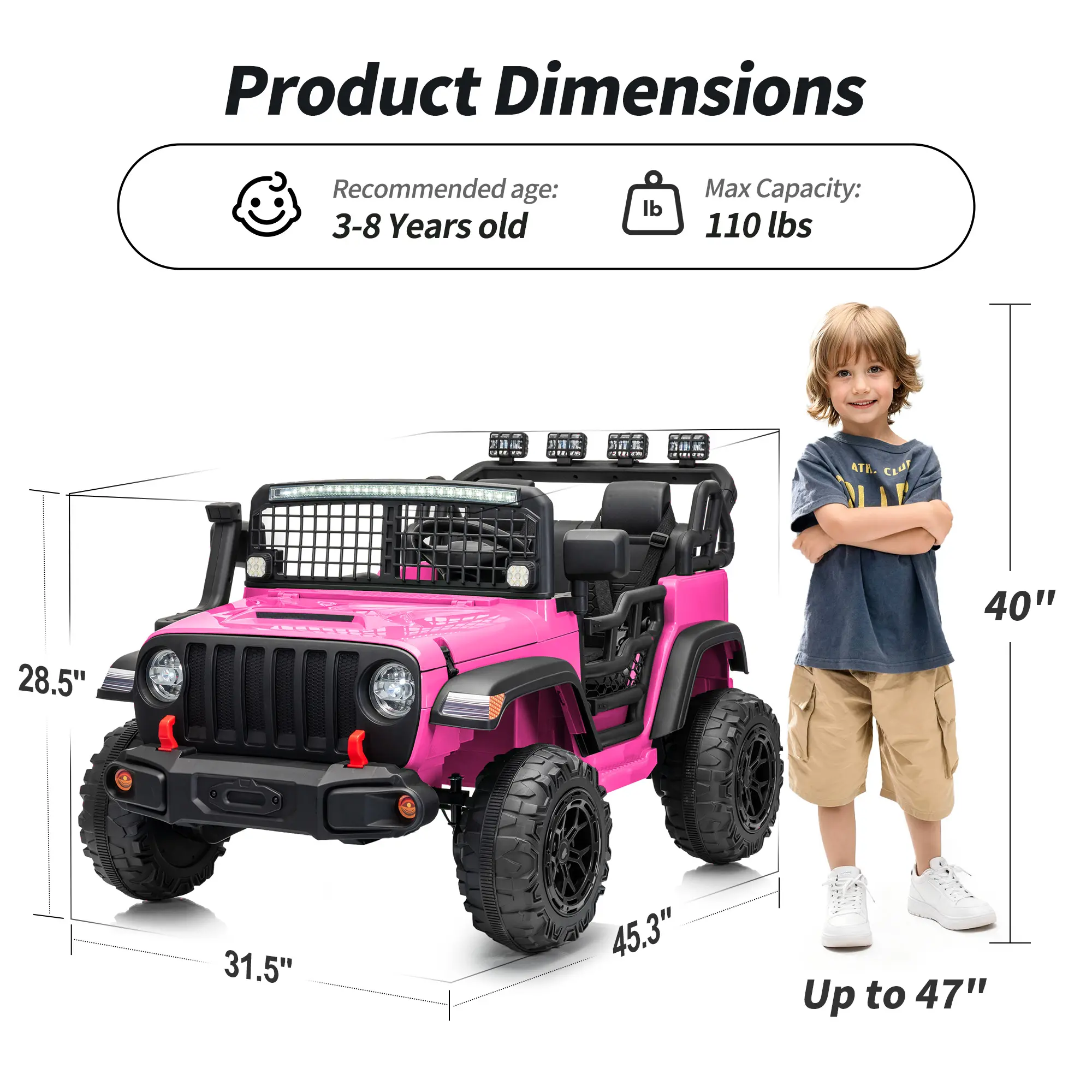 Outfunny 24V Kids Ride on Truck, 4WD/2WD 2 Seater Electric Ride on Toys Car for Big Kids w/ Remote, 4x200W Motor