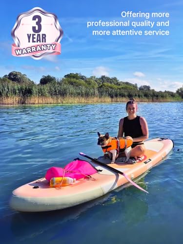 Niphean Outdoor 10' Inflatable Stand Up  Stability Paddleboard for Gliding Yoga with 33" Balance Wing & Complete Accessories Set for Adults & Youth, 3-Year Warranty