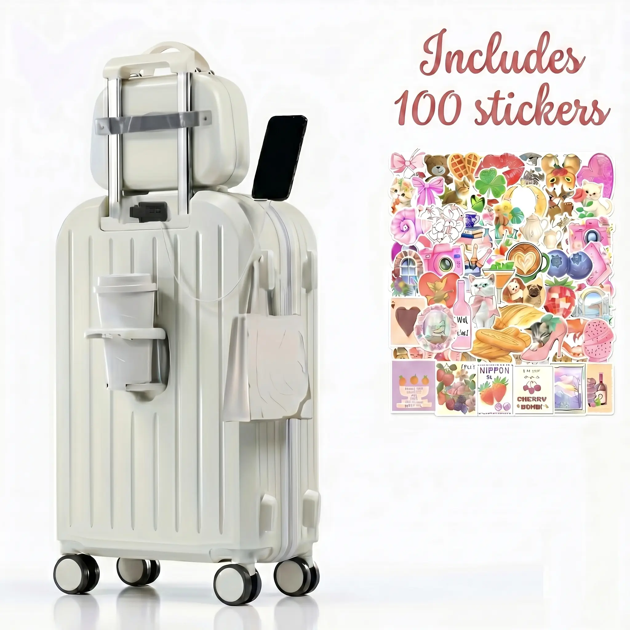 Small size 2 Piece ABS+PC Hardshell Luggage Set in Classic Design,Can be taken on boardA,Elegant and Durable Suitcases,Lightweight Luggage with one handbag set, Cabin Size Blue, Luggagesets Back to school be is suitcase