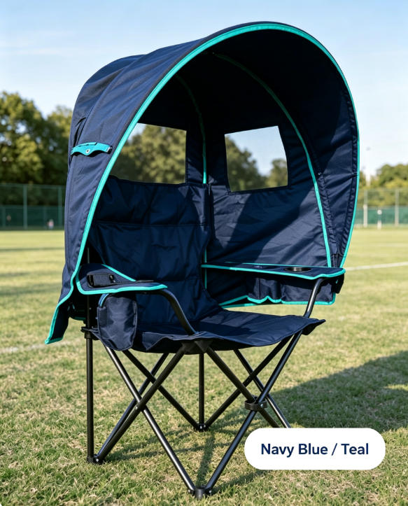 Sports Shade Canopy, Portable Outdoor Sun & Rain Shelter with Ventilated Dome Design for Sports & Outdoor Events