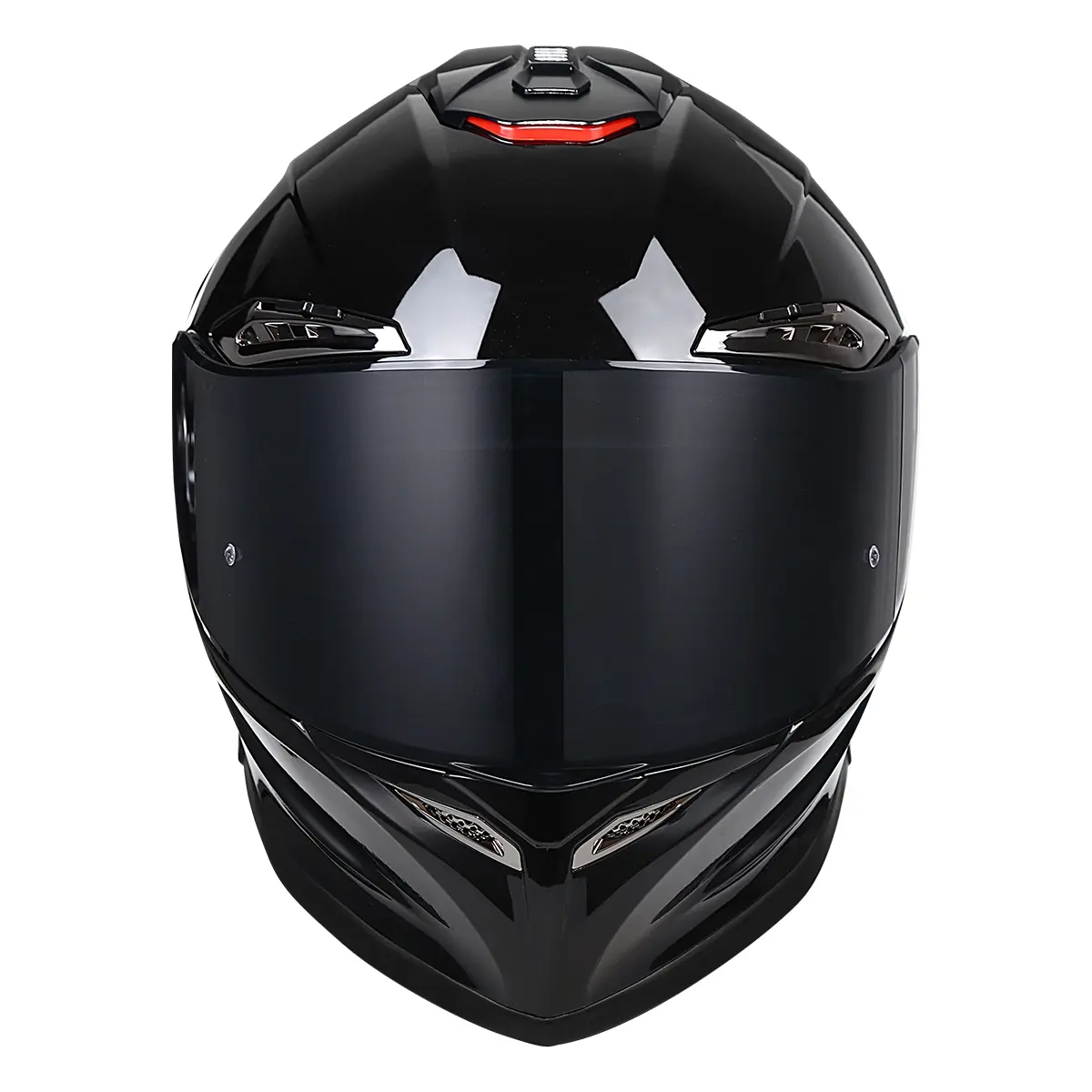 HULIABU Brand Full-Face Motorcycle Helmet, A large tail fin is given as a gift.Abs Material with Eps Liner, Multiple Ventilation, Sunshade Lenses, Unisex All-Season Commuter Helmets