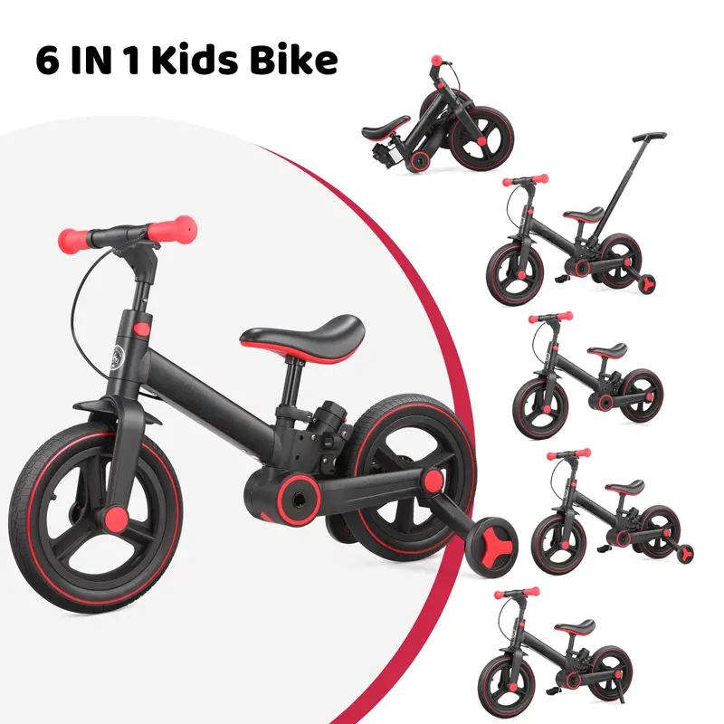 6-in-1 Toddler Bike | Balance, Ride & Learn in One Smart Design