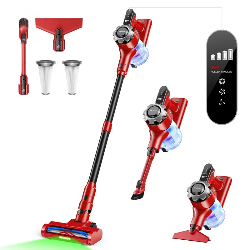 Cordless vacuum features an 8-in-1 lightweight design
