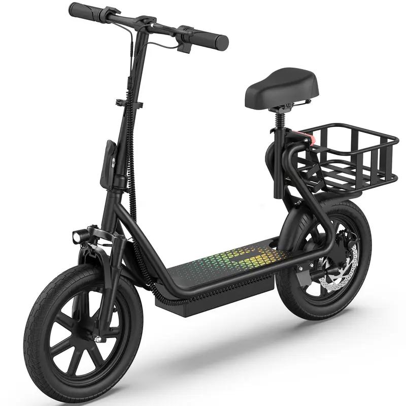 【Summer Clearance】Adult 500W Electric Scooter with Seat - 48V 10.4Ah Battery, 22 mph Top Speed, 21-27 mi Range