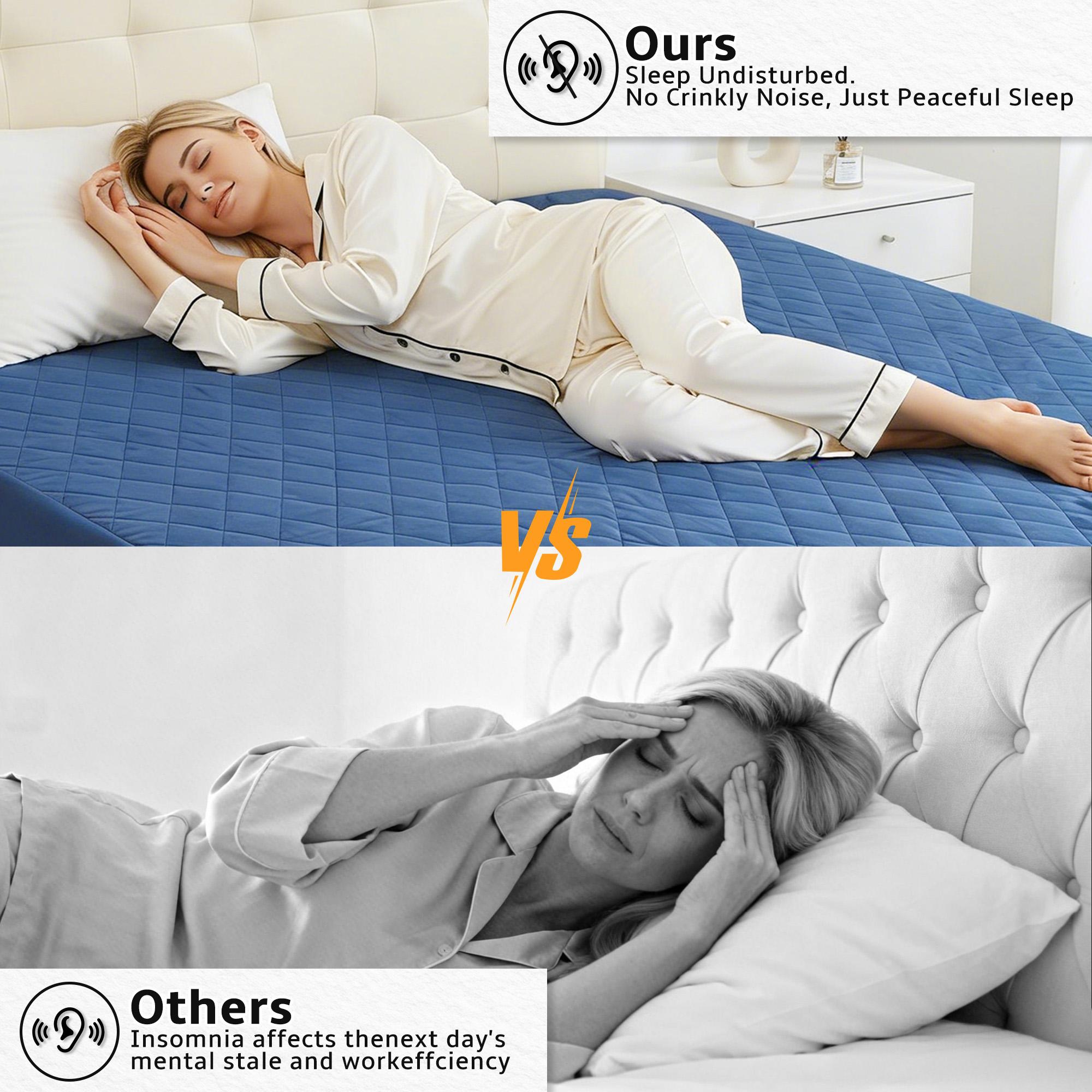 Raybee Waterproof Mattress Protector Queen Size, Washable & Durable Mattress Cover, 6-16'' Deep Pocket Mattress Pad , Fitted Sheet For Bedroom, Guest Room, Collage Dorm,Hotel,Dust Proof,back to school,back to school shopping,home decor Raybee Waterproof Mattress Protector Queen Size, Washable & Durable Mattress Cover, 6-16'' Deep Pocket Mattress Pad , Fitted Sheet For Bedroom, Guest Room, Collage Dorm,Hotel,Dust Proof,back to school,back to school shopping,home decor