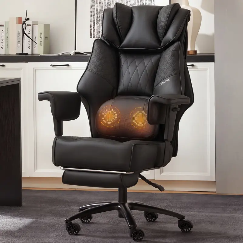 Ergonomic Office Chair - Big & Tall Executive Desk Chair with Pocket Spring Lumbar Support, High-Back Adjustable Gaming Chair