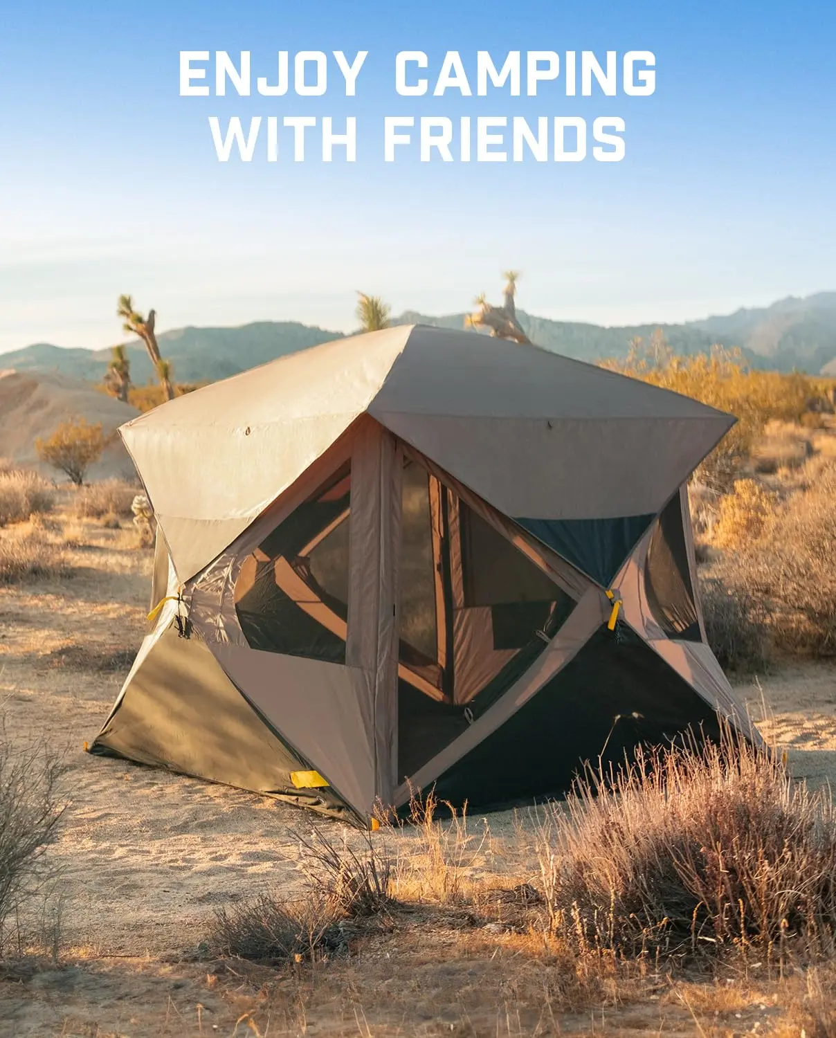  Alpha C4 Ultra Camping Tent 4 Person Pop Up Instant Cabin Setup in 60 Seconds Portable Hub Tent with Rainfly & Windproof for Outdoor Camping & Overlanding, Instant Canopy Tent, Windproof Folding Tent,SummerWins
