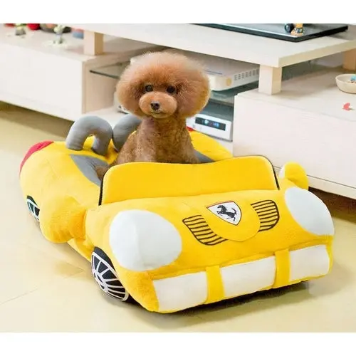 Comfortable Sports Car Shaped Pet Bed, Cute Stylish Bed for Dogs & Cats