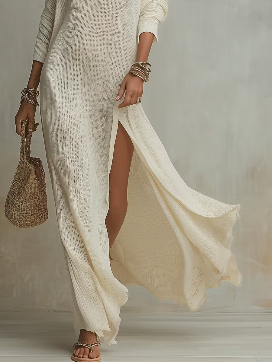 Effortless Elegance One Shoulder Maxi Dress
