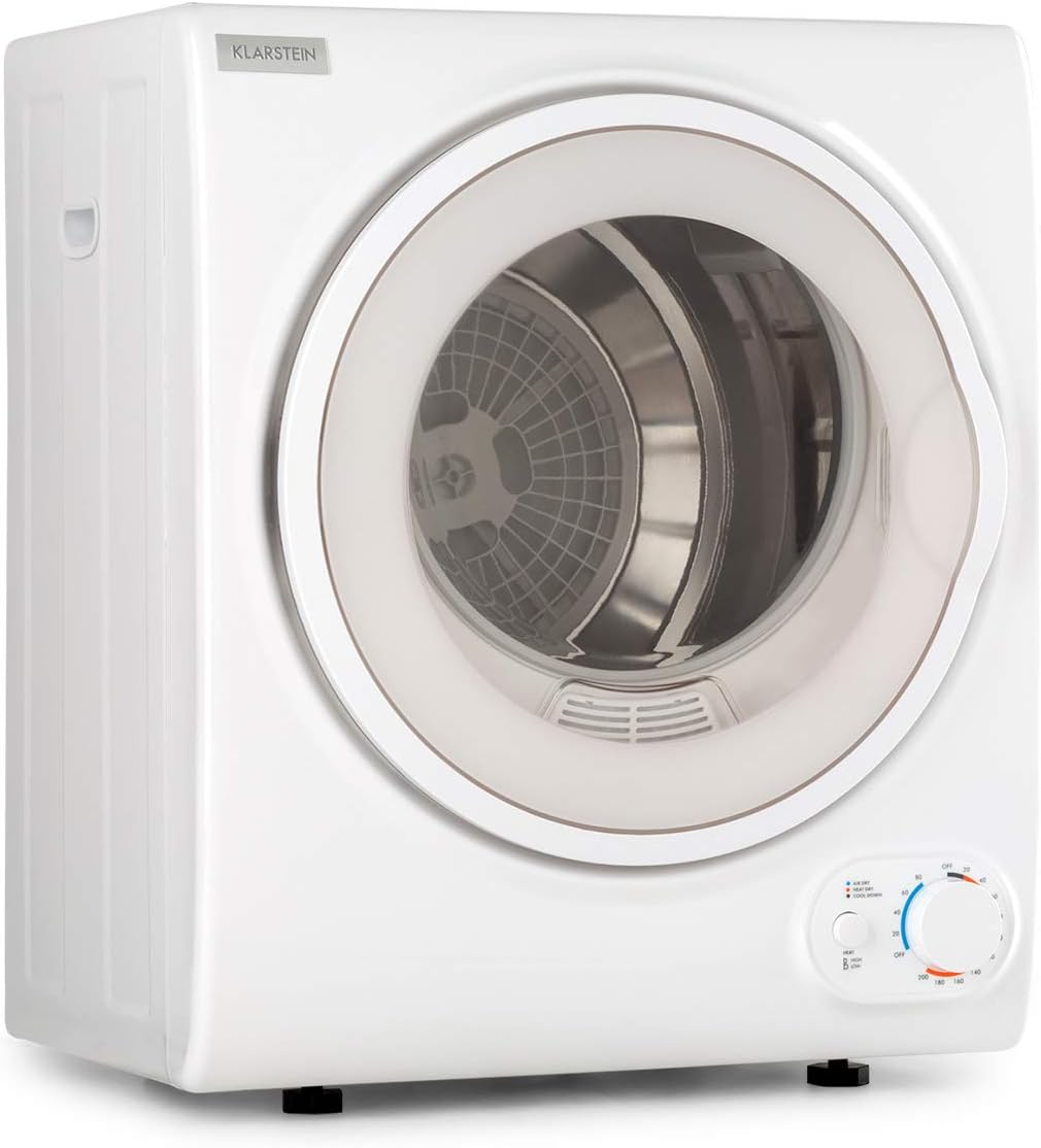 Klarstein Jet Set 2500 sèche linge blanc - 2,5 kg extraction 850 W - élément chauffant PTC jusqu à 60 C - minuterie 20 à 200 min compact-Nestuphut