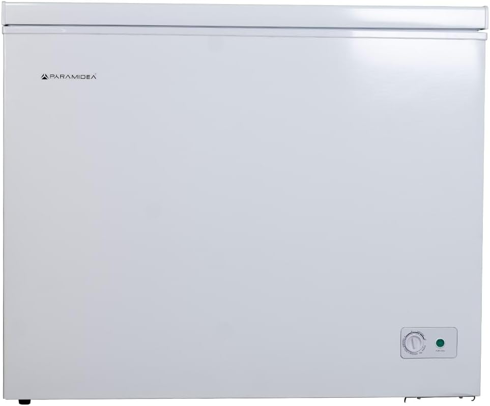 PYRAMIDEA CNG304 congélateur blanc - 300 L grande capacité classe E - 84,5 x 101 x 84,5 cm autonome - porte acier inoxydable frontale avec 1 étagère-Nestuphut