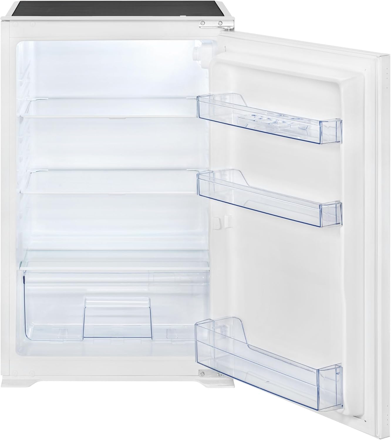 Bomann VSE7809 réfrigérateur encastrable blanc - 129 L sans congélateur - éclairage LED contrôle température 0 C à 8 C - 3 étagères en verre dégivrage automatique-Nestuphut