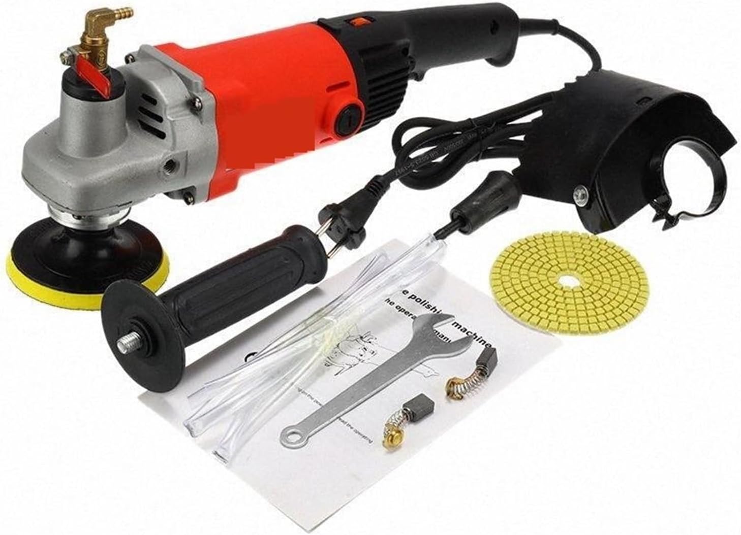 Polisseuse de pierre 1400 W - Meuleuse ponceuse humide pour marbre granit et pierre - Vitesse variable-Nestuphut