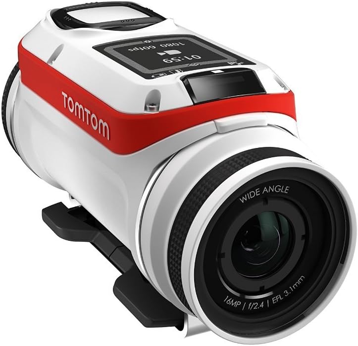 TomTom Bandit - Caméra d action 4K blanche - Bluetooth Micro SD capture MP4 et audio AAC-Nestuphut