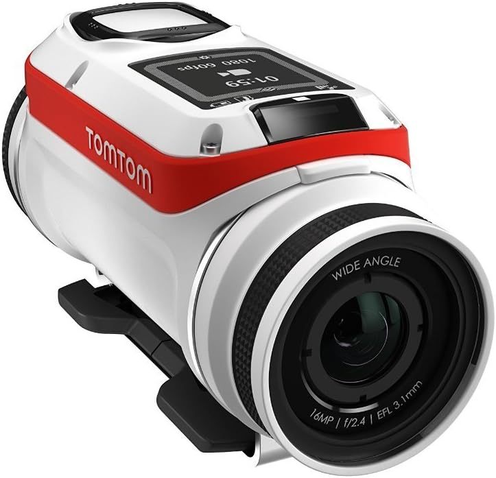 TomTom Bandit - Caméra d action 4K blanche - Bluetooth Micro SD capture MP4 et audio AAC-Nestuphut