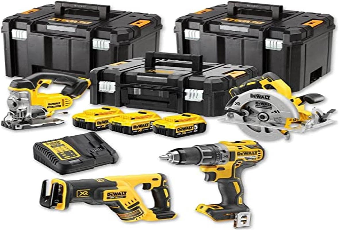 Kit outils DeWalt gris 18 V - pack combiné 4 pièces avec perforateur burineur lithium ion-Nestuphut